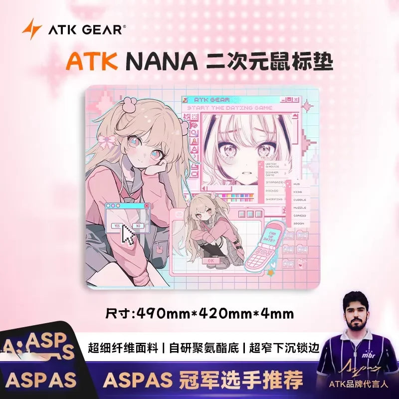 Atk Kong Xsoft Esports Mouse Pad Anti Slip Pad Desktop Gaming Gears PORON CSGO Pads For 60%-80% Mechanical Keyboard For Gamer