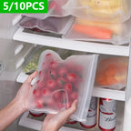Reusable Silicone Food Storage Bags – Leakproof Freezer Storage Set