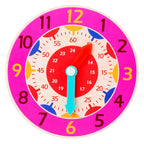 Montessori Wooden Learning Clock Time Teaching Toy for Kids