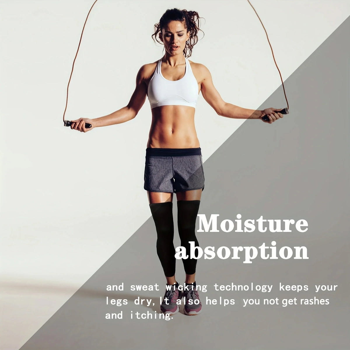 Summer Sun Protection Leg Cover High Elastic Breathable Quick-Drying Silicone Anti-Slip Cycling Leg Cover Sun Protection Running