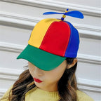 Funny Helicopter Propeller Snapback Hat for Parties and Outdoor Fun