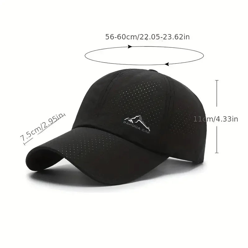 Unisex Ventilated Mesh Baseball Cap for Summer Outdoor Comfort
