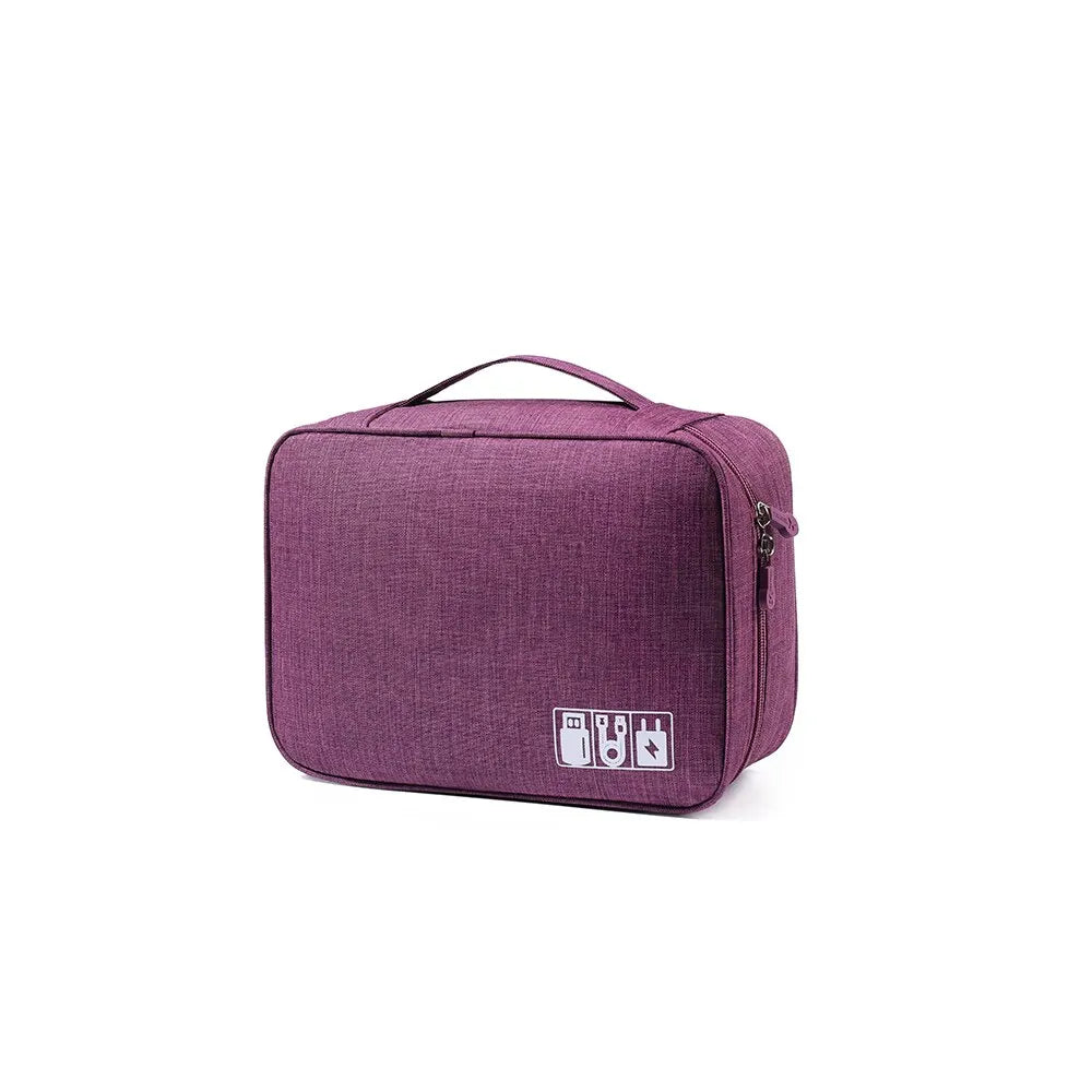 Waterproof Travel Electronics Cable Organizer Bag