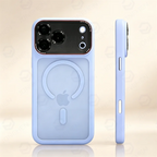 Luxury Magnetic Camera Bumper Protection Case For iPhone 17 16 15 14 18 Pro Max 18P Wireless Charge Shockproof Matte Clear Cover
