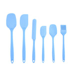 6-Piece Silicone Kitchenware Set with Spatulas and Oil Brush Kit