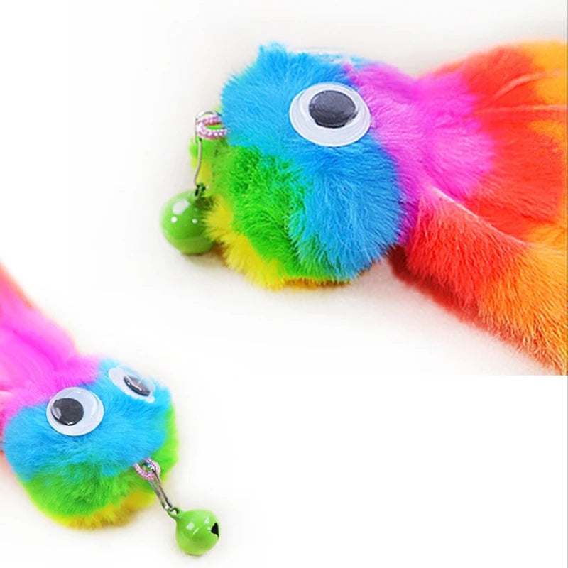 Fashion Hanging Sound Octopus Cat Toys to Relieve Boredom and Self-Exciting Plush Octopus Elastic Rope Teasing Cat Stick Pet Toy