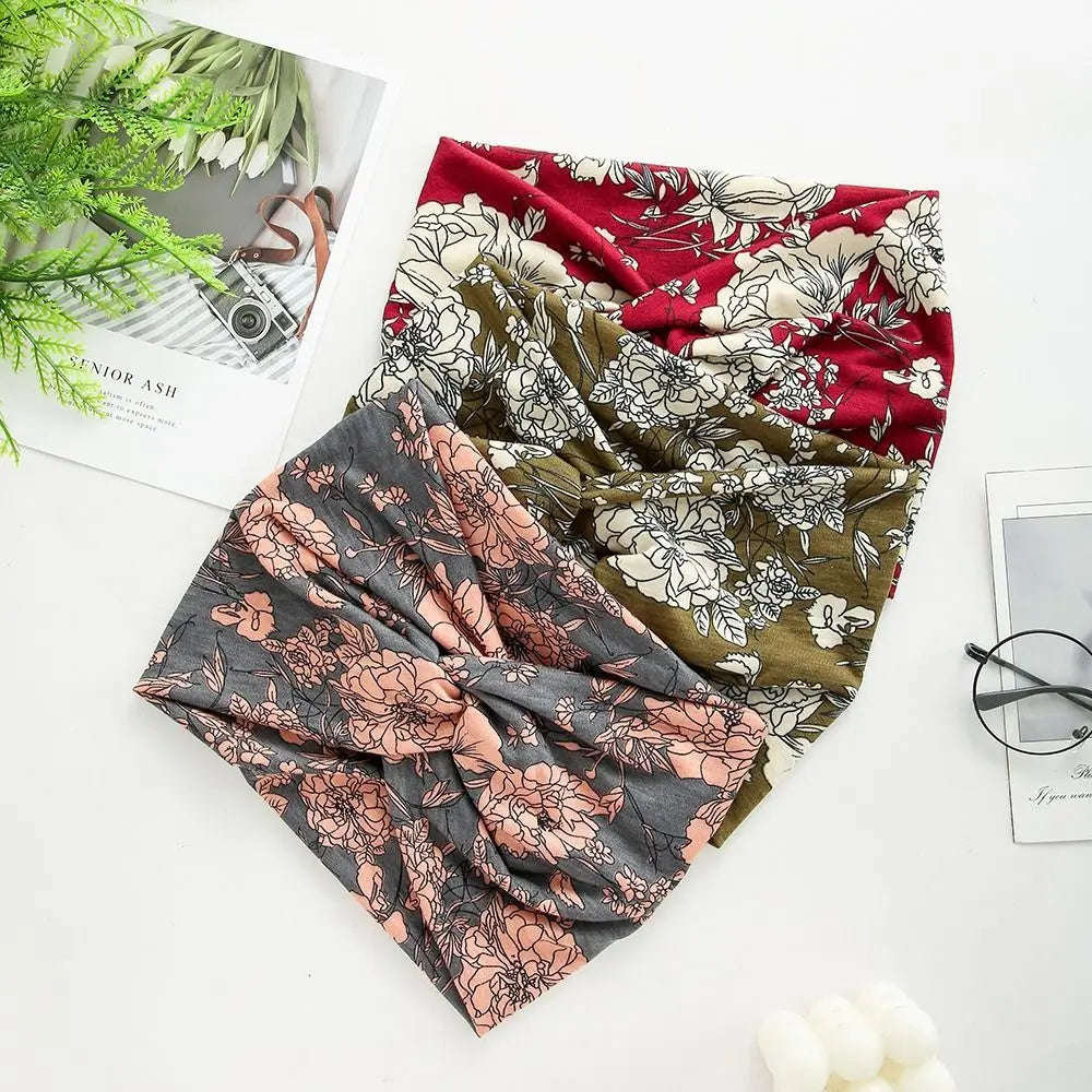 Twisted Extra Wide Turban Workout Headband for Women