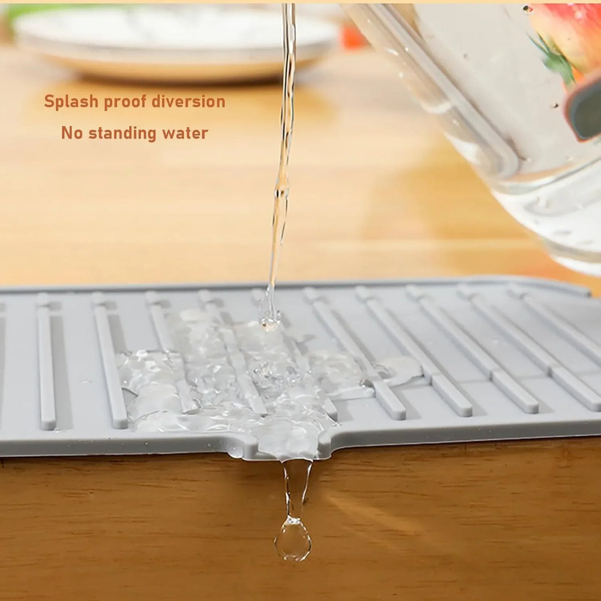 Silicone Faucet Splash Guard – Sink Drain Pad & Countertop Protector