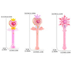 Magic Wand Girl Princess Flash Wand Glowing Sound Effect Fantasy Fairy Stick Cartoon Flash Wand Children's Toys Birthday Gift