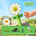 Smile Daisy Pinwheel Bubble Wand Automatic Blower LED Light-Up Kids Outdoor Party Toy for Boys Girls Birthday Gift