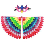 Kids Bird Cosplay Costume Wings Cape with Mask – Animal Outfit