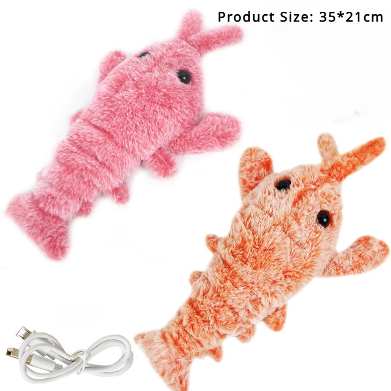 Electric Jumping Lobster Cat Toy for Interactive Indoor Hunting Play