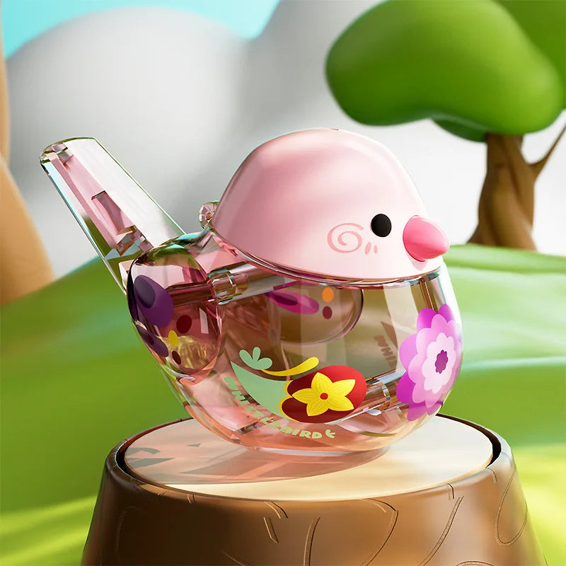 In Stock Water‑Filled Bird Whistle Transparent Musical Toy Change Voice Sound Training Novelty Leisure Trendy Toy Festival Gifts