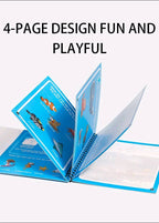 Magic Water Drawing Book with Reusable Coloring Pen for Kids Fun