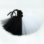 Girls Horror Clown Costume – Black & White Tutu Dress