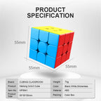 MoYu Meilong 3x3 Stickerless Speed Magic Cube Puzzle Toy