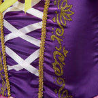 Girls Rapunzel Princess Costume Dress – Tangled Cosplay Outfit