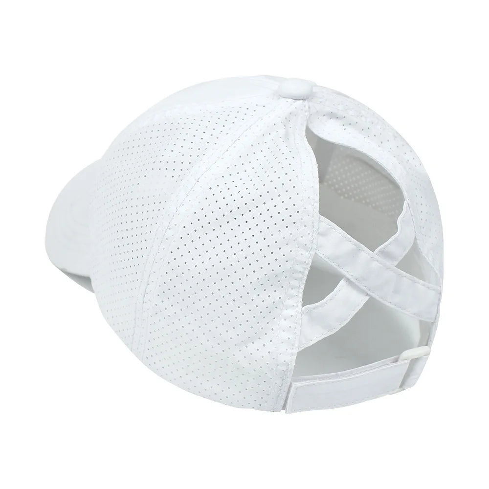 Women's Quick Dry Mesh Ponytail Baseball Cap for Outdoor Style