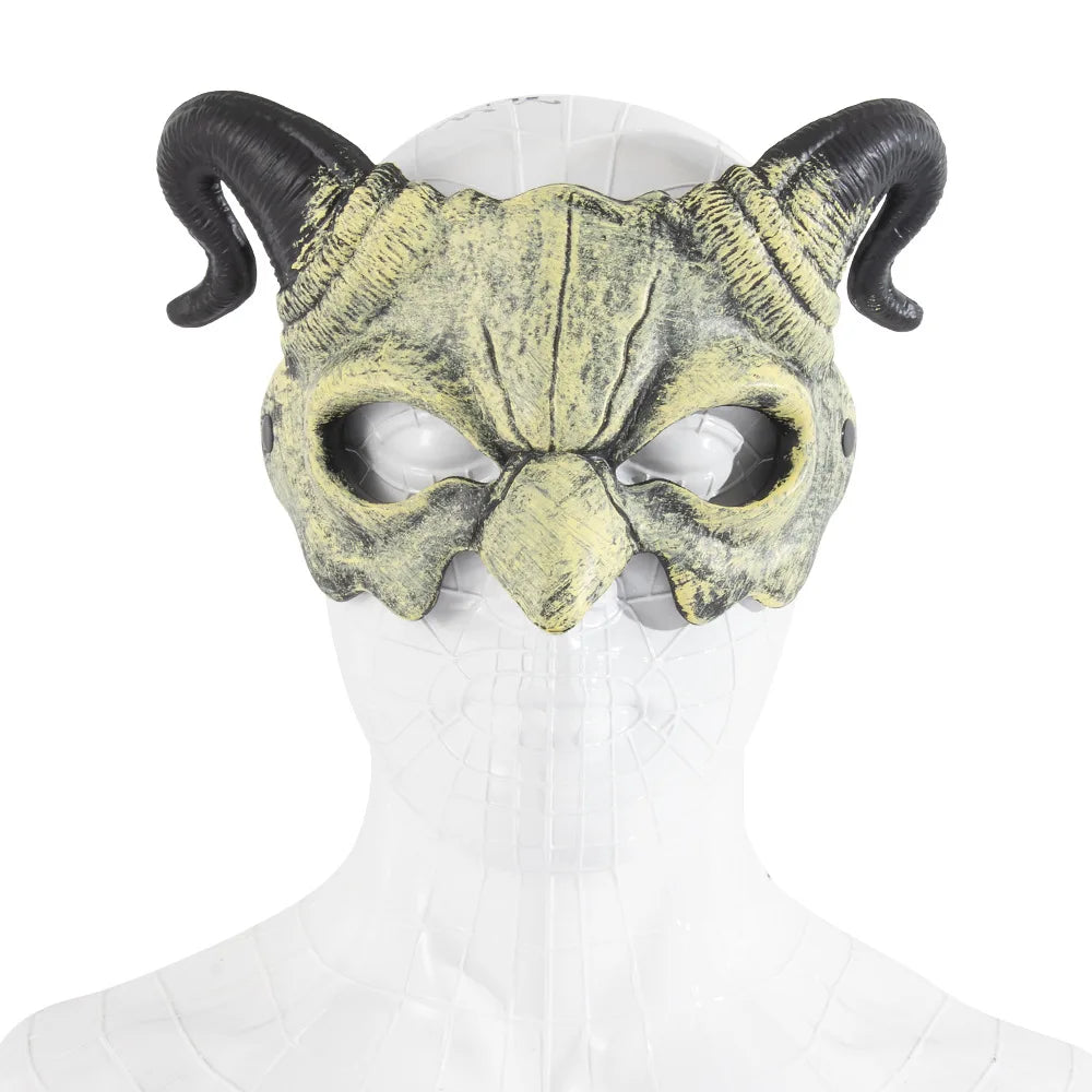 Upgraded RP Devil Half-Face Mask, Carnival and Halloween Party Costume and Props for Holiday Atmosphere Fortnite