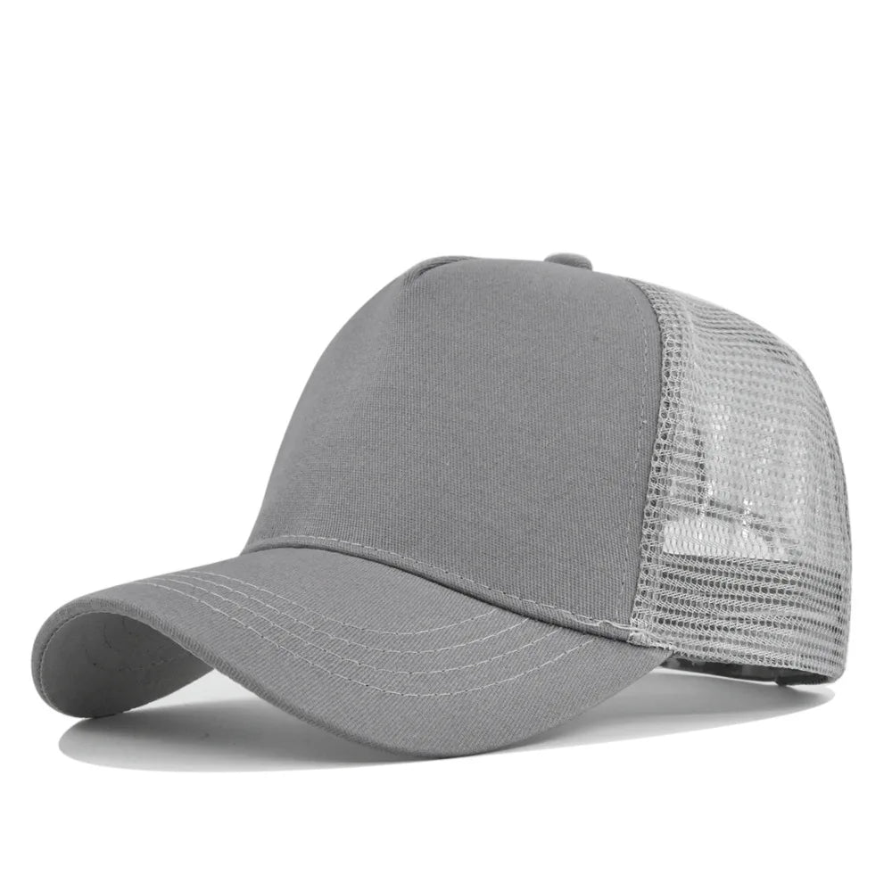 Custom Logo 5 Panel Mesh Baseball Cap for Outdoor Branding