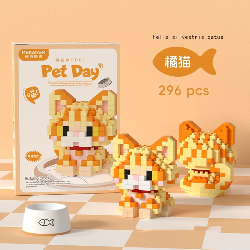Mini Pet Animal Building Blocks – 18 Styles DIY Toy Set