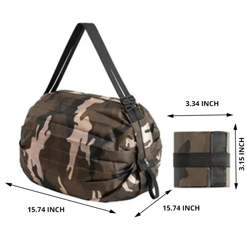 Foldable Waterproof Reusable Shopping Bag with Large Capacity