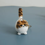 Small Cat Crochet Keychain Cute Kitten Bag Charm
