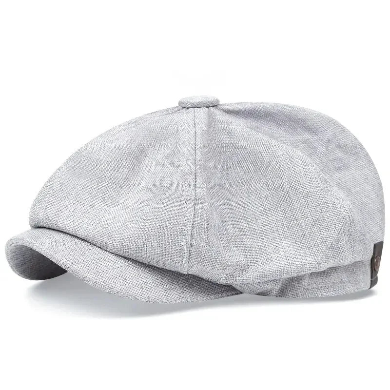 Retro Newsboy Octagonal Beret Cap for Classic Casual Style