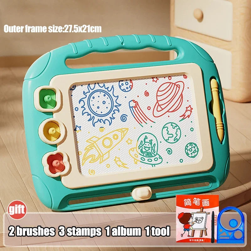 Cartoon Magnetic Drawing Board Montessori Writing Toy for Kids