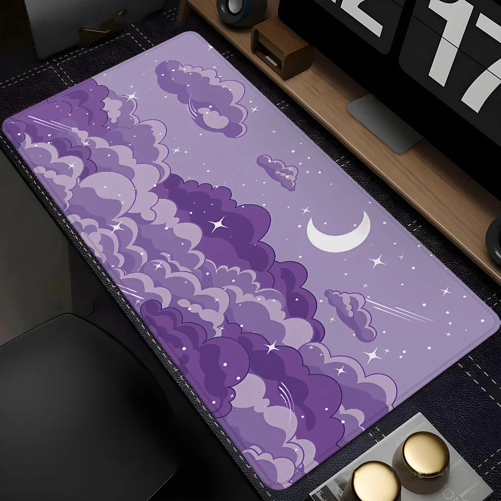 Skyscape Setup Gaming Accessories Large Mouse Pad Gamer Mousepad Anime Support Laptop Desktops Office Accessory Desk Mat Cabinet