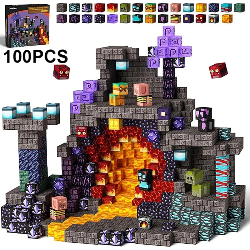 Magnetic Tiles Building Blocks – STEM Educational Toy Set
