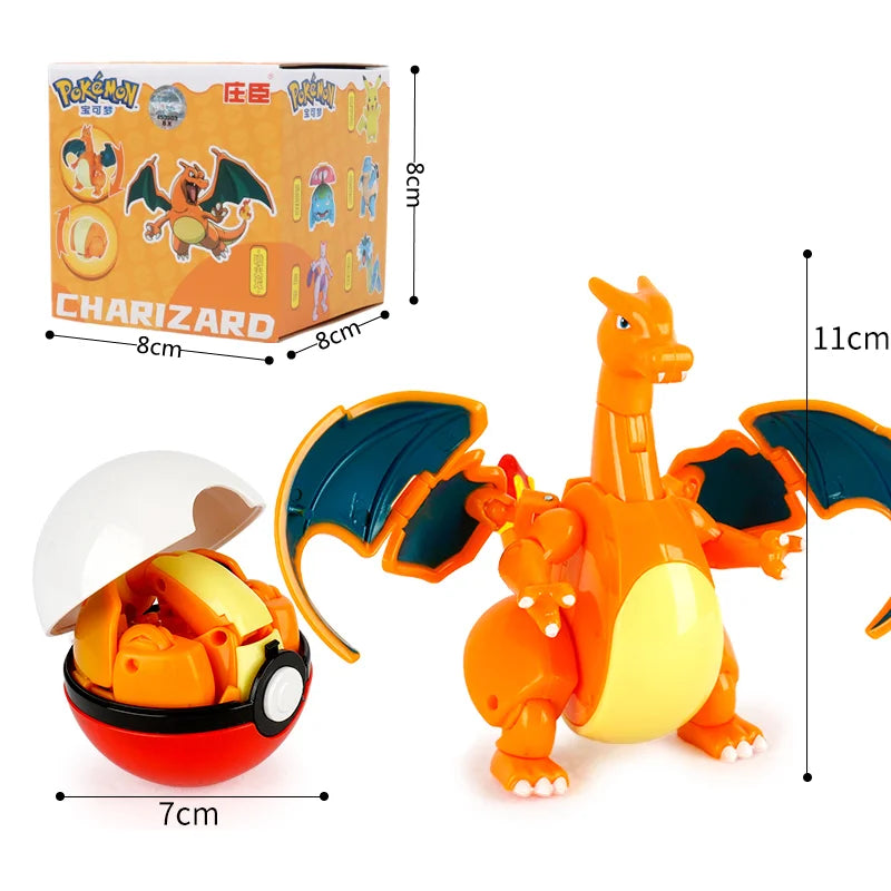 Pokemon Figures Toys Pocket Monsters Ball Model Pikachu Gengar Pokeball Dragonite Snorlax Pokeball Action Figures Toy