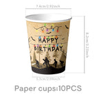 Horror Movie Stranger Theme Birthday Party Decoration Tableware Tablecloth Cup Plate Napkin Baby Shower Party Favors Supplies