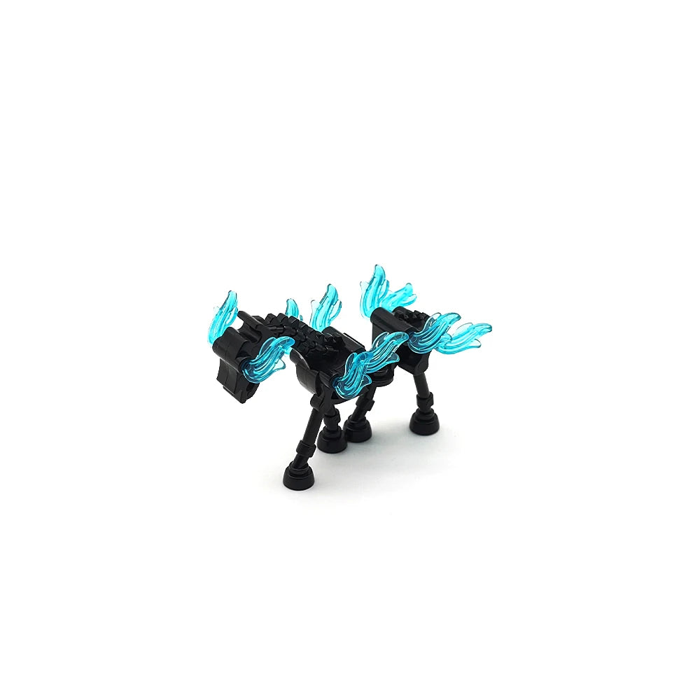 MOC Halloween Skeleton Army Mini Doll Building Blocks DIY Assembled Building Blocks Character Doll Skeleton Horse Ornaments Toy