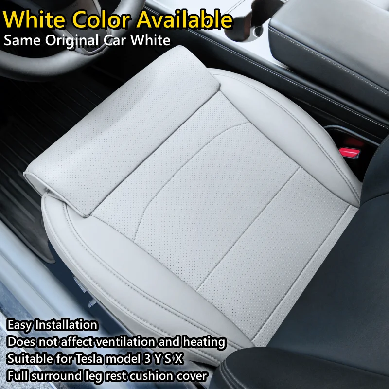 For Tesla Model 3 Y S X New Y Juniper Leg Support Extension Seat Cover Memory Foam Extender Cushion Car Interior Accessories