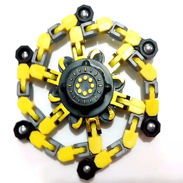 Deformable Chain Fidget Spinner Sensory Hand Toy for Creative Play