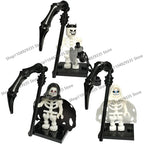 Halloween Scene Building Blocks Skeletons Ghosts Army King Assembled Charactesrs Figures DIY Accessories Bricks Toys Kids Gifts