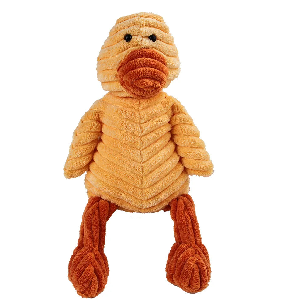 Corduroy Dog Molar Plush Toy for Interactive Chewing and Play
