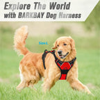 Adjustable No Pull Dog Harness Front Clip Reflective Comfortable Handle for Medium to Large Dogs Walking