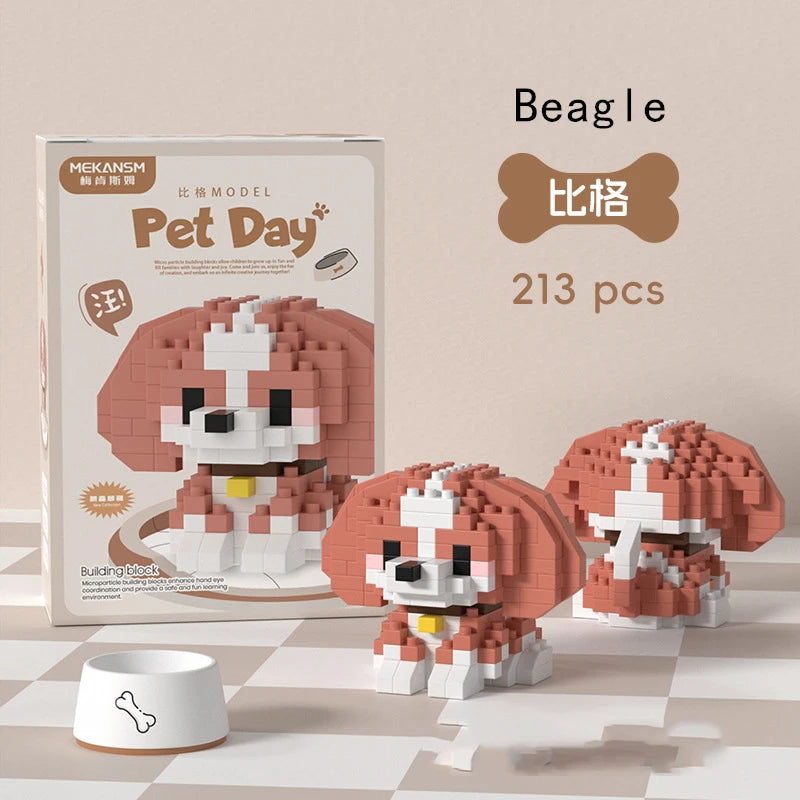 Mini Pet Animal Building Blocks – 18 Styles DIY Toy Set