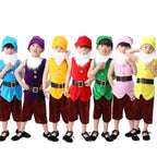 Carnival Cosplay Clothing Christmas Performance Seven Dwarfs Costume for Children Christmas Costumes for Kids Halloween