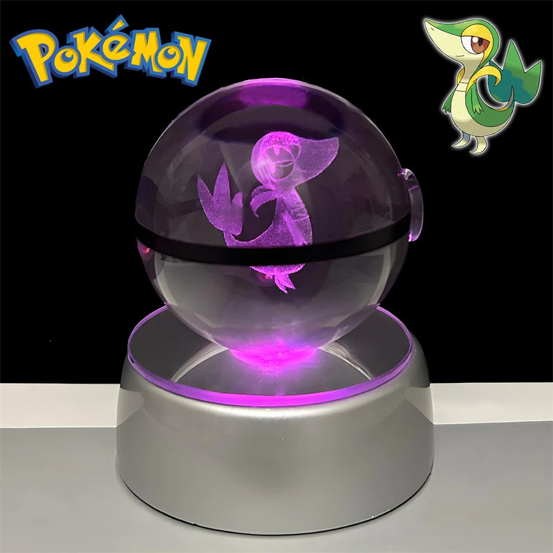Pokémon 3D Crystal Poké Ball LED Night Light Collectible Figure