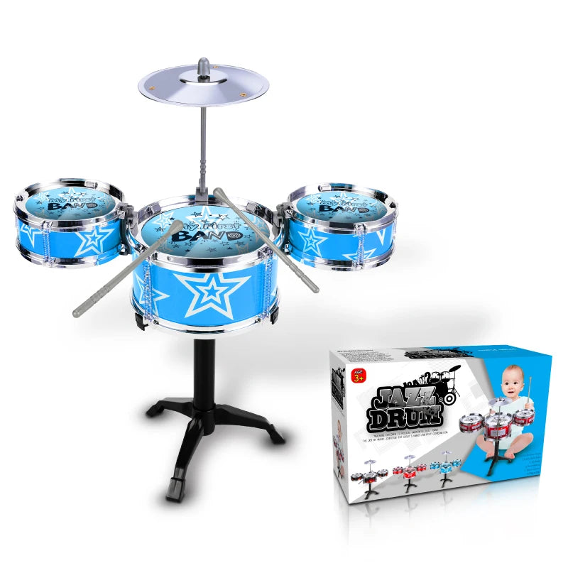 Kids Jazz Drum Set Musical Instrument Toy for Beginners