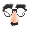 Halloween Party Eyeglasses Novelty Prank Disguise Glasses Big Nose Glasses with Eyebrows Mustache Silly Photo Props Supplies