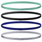 4PCS Thin Elastic Non-Slip Sports Headbands for Men & Women