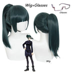 Maki Zenin Cosplay Costume – Anime Uniform Full Set with Wig & Glasses