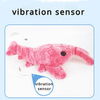 Electric Jumping Lobster Cat Toy for Interactive Indoor Hunting Play
