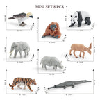 Mini Farm & Wildlife Animal Figurine Set