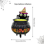 1pc/2pcs Halloween Spider Medicinal Pot Balloon for Halloween Party, Birthday Party, Horror and Weird Atmosphere Decoration