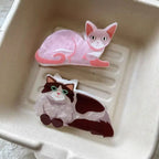 1/2/3/5pcs cat hairpin lady cute little hairpin short long hair hairpin for daughter lover girl school partner